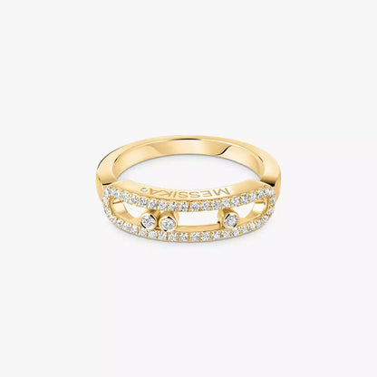 [Glow Jewelry] Baby Move Gold Diamond Pave_ Ring
