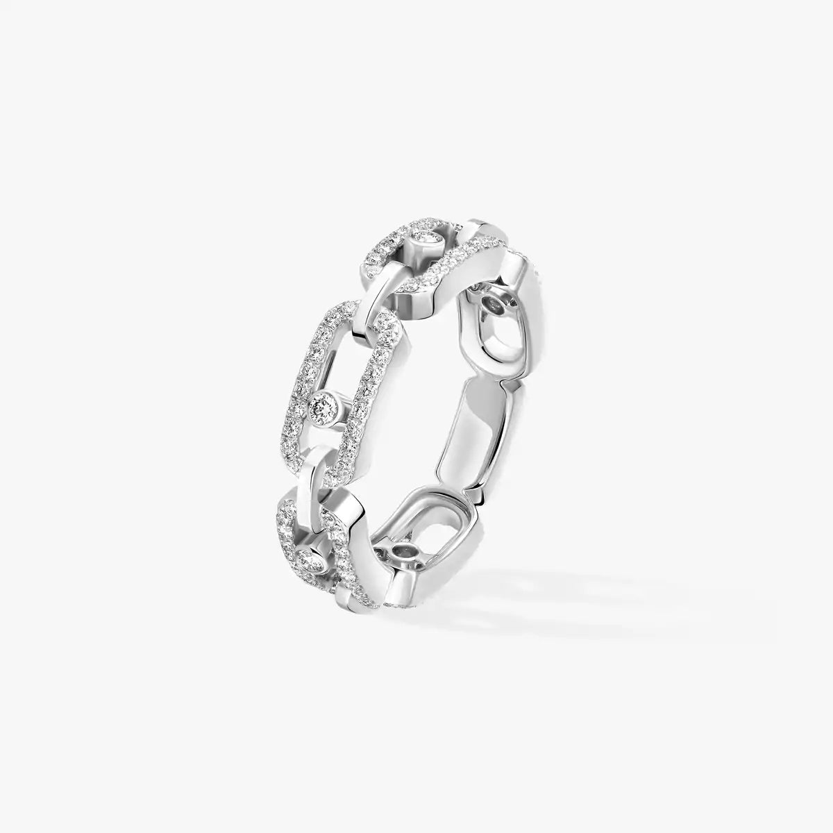 [Glow Jewelry]Move Link Pave_-Set Diamond Ring in Gold