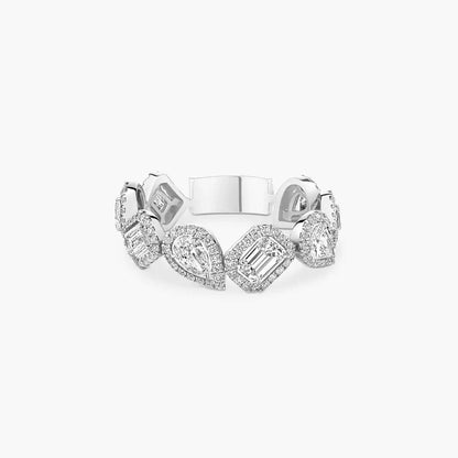 [Glow Jewelry]Diamond Wedding Ring My Twin