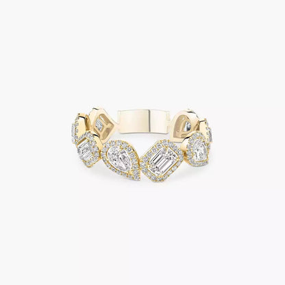 [Glow Jewelry]Diamond Wedding Ring My Twin