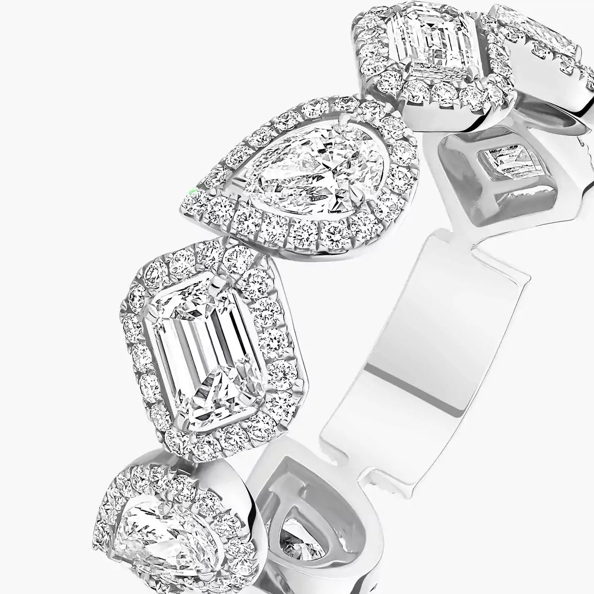 [Glow Jewelry]Diamond Wedding Ring My Twin