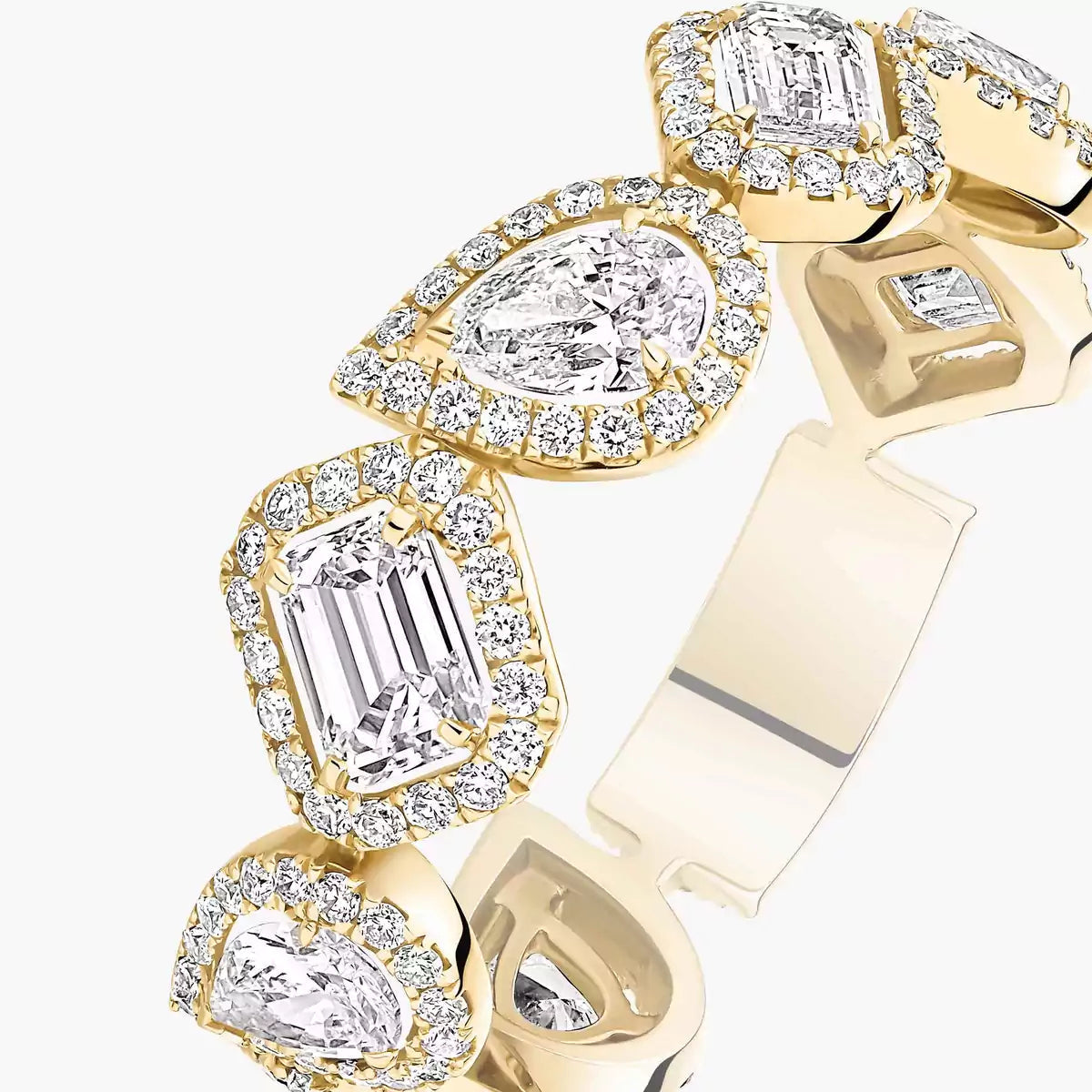 [Glow Jewelry]Diamond Wedding Ring My Twin