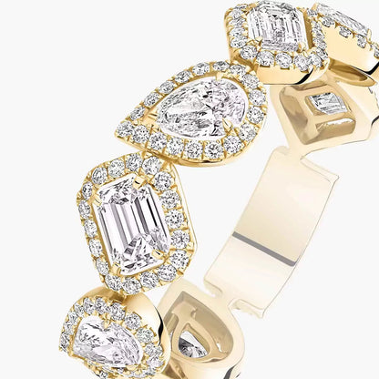 [Glow Jewelry]Diamond Wedding Ring My Twin