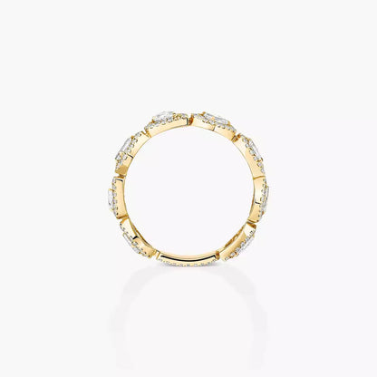 [Glow Jewelry]Diamond Wedding Ring My Twin