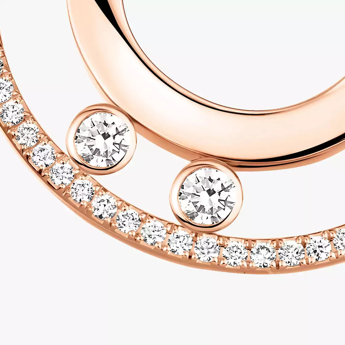 [Glow Jewelry]Move Romane Small Diamond Hoop Earrings