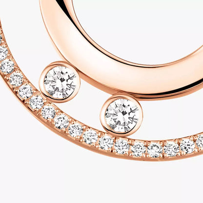 [Glow Jewelry]Move Romane Small Diamond Hoop Earrings