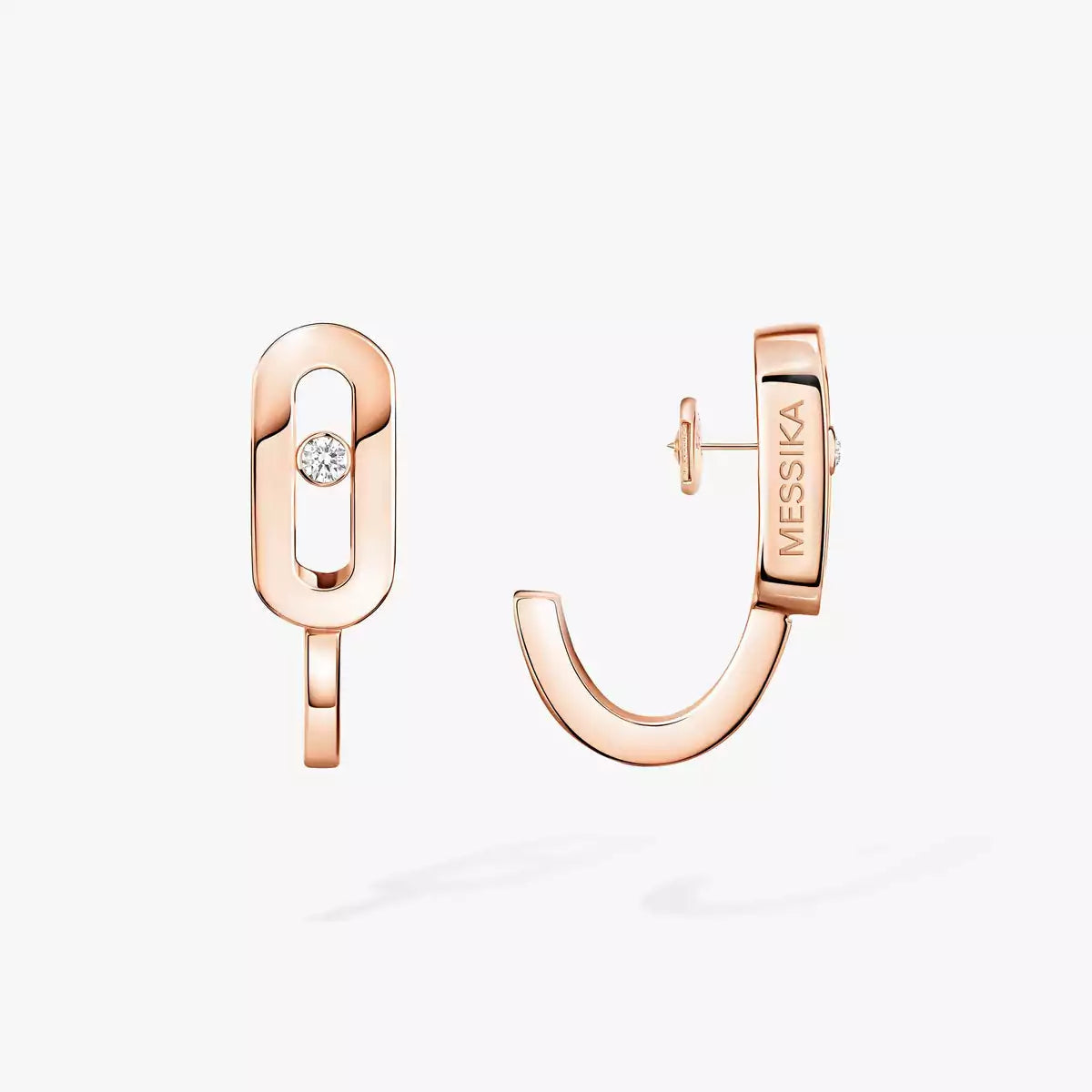 [Glow Jewelry]Diamond Mini Hoop Earrings Move Classique