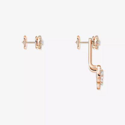 [Glow Jewelry] My Twin Trio  Diamond Earrings