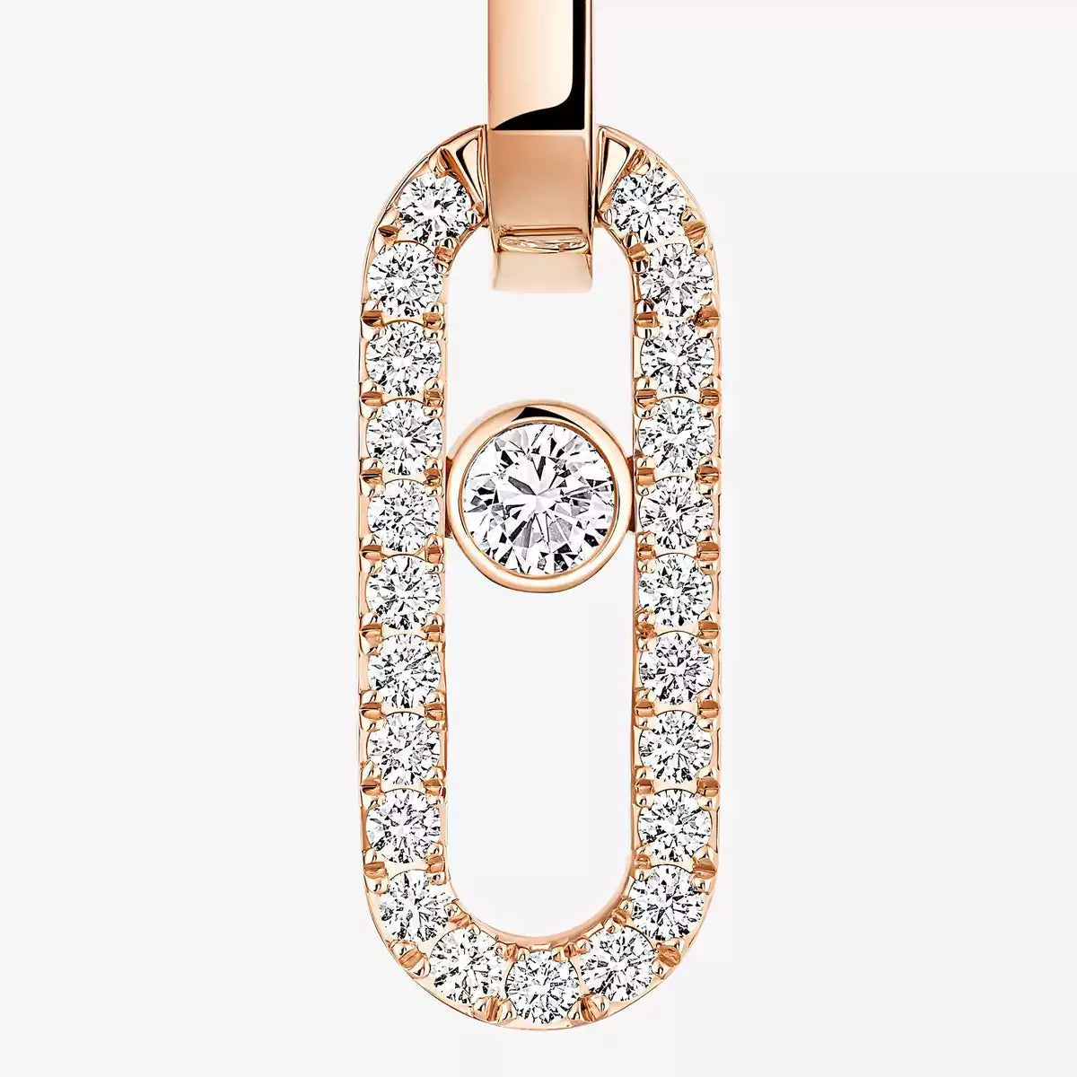[Glow Jewelry]Move Link Diamond Earrings