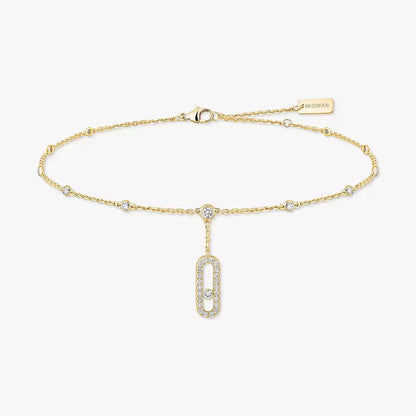 [Glow Jewelry] Move Uno pavé ankle bracelet
