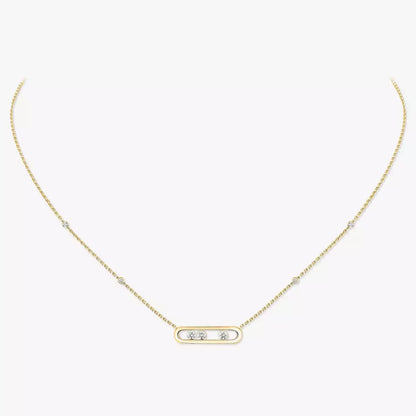[Glow Jewelry] Baby Move Gold Diamond Necklace