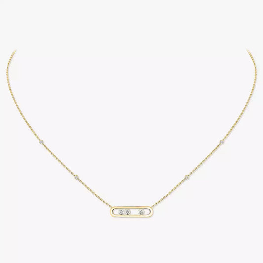 [Glow Jewelry] Baby Move Gold Diamond Necklace