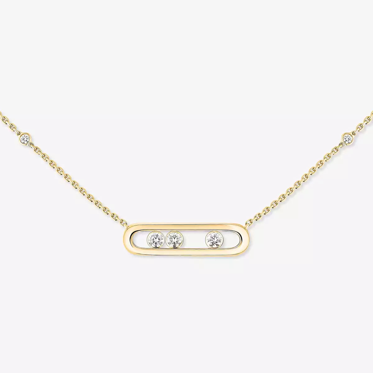 [Glow Jewelry] Baby Move Gold Diamond Necklace