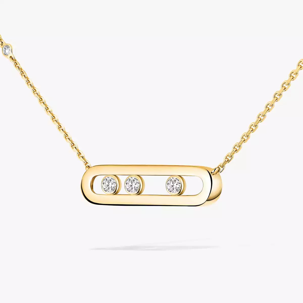 [Glow Jewelry] Baby Move Gold Diamond Necklace