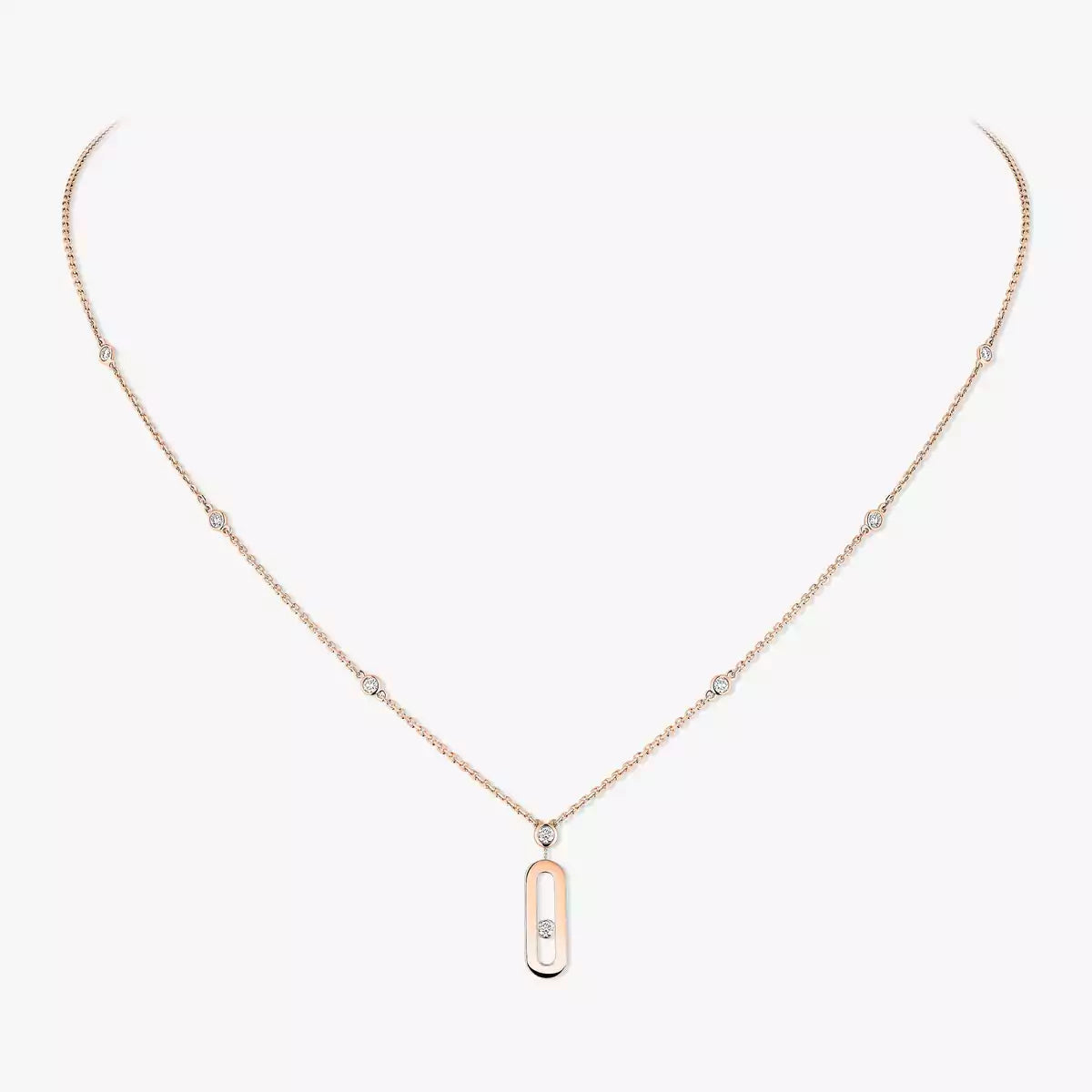 [Glow Jewelry] Move Uno Gold Diamond Long Necklace
