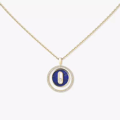[Glow Jewelry]Lucky Move Diamond Necklace in Rose Gold and White Mother-of-Pearl