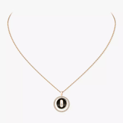 [Glow Jewelry]Lucky Move Diamond Necklace in Rose Gold and White Mother-of-Pearl