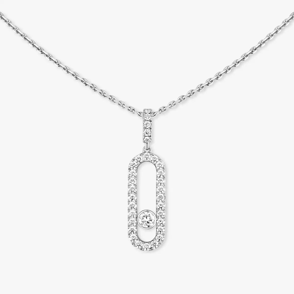[Glow Jewelry]Move Uno Diamond Necklace in Rose Gold