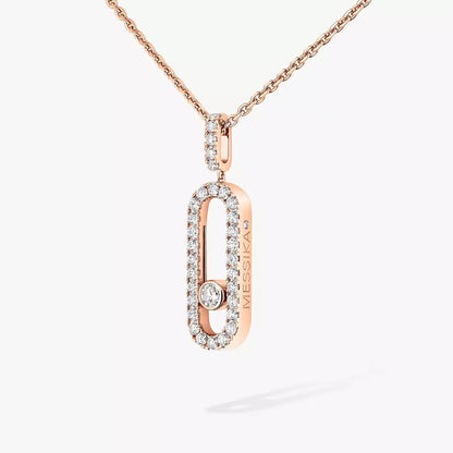[Glow Jewelry]Move Uno Diamond Necklace in Rose Gold