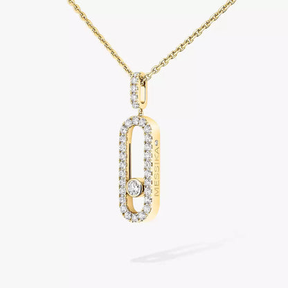 [Glow Jewelry]Move Uno Diamond Necklace in Rose Gold