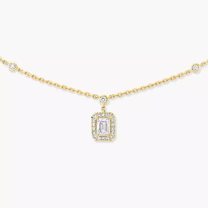 [Glow Jewelry]My Twin Diamond Necklace in Silver