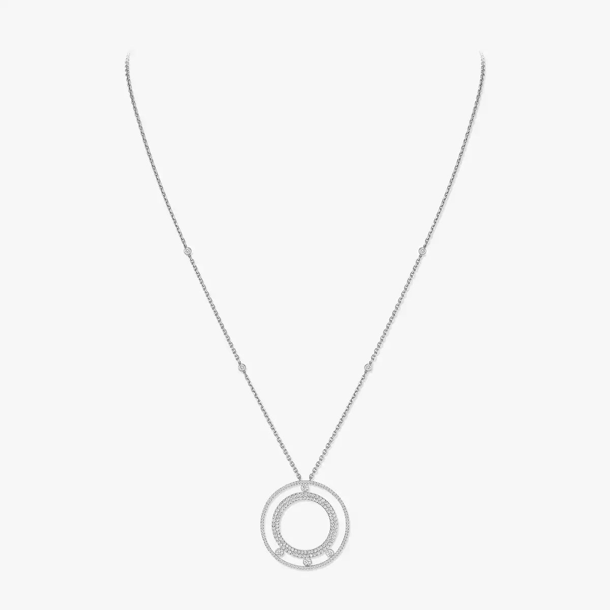 [Glow Jewelry]Move Romane Long Pave_-Set Diamond Necklace
