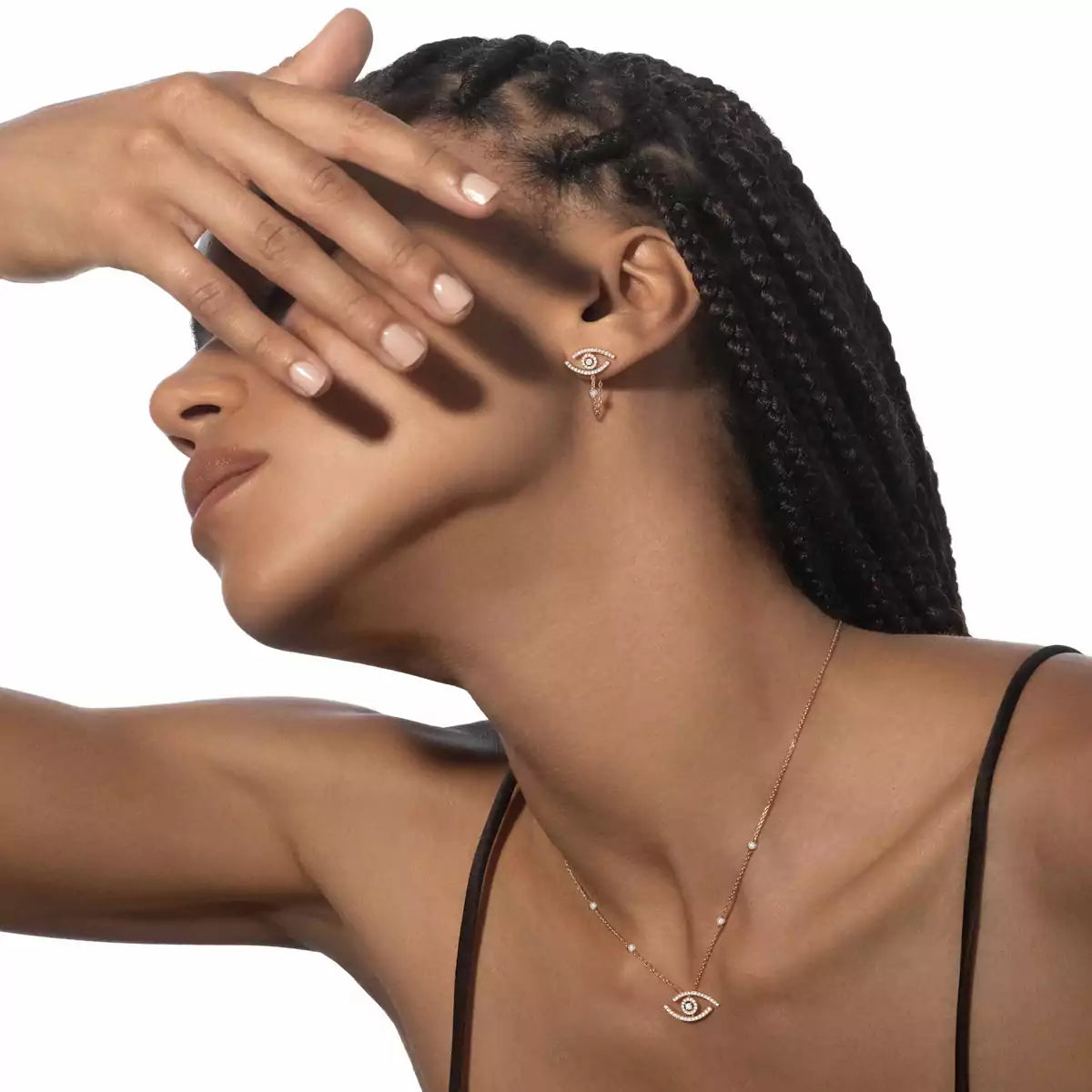 [Glow Jewelry]Lucky Eye Diamond Earrings
