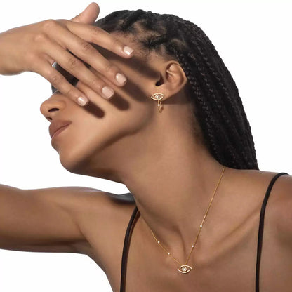 [Glow Jewelry]Lucky Eye Diamond Earrings