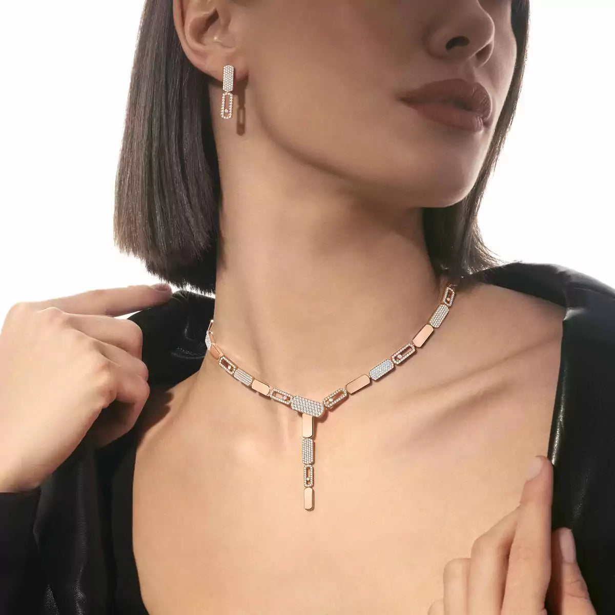 [Glow Jewelry]Imperial Move SM Diamond Earrings