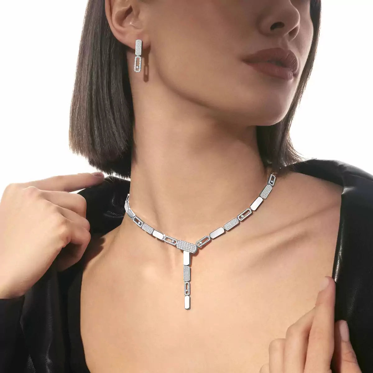 [Glow Jewelry]Imperial Move SM Diamond Earrings