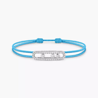[Glow Jewelry]MK Care(s) pink cord pavé bracelet