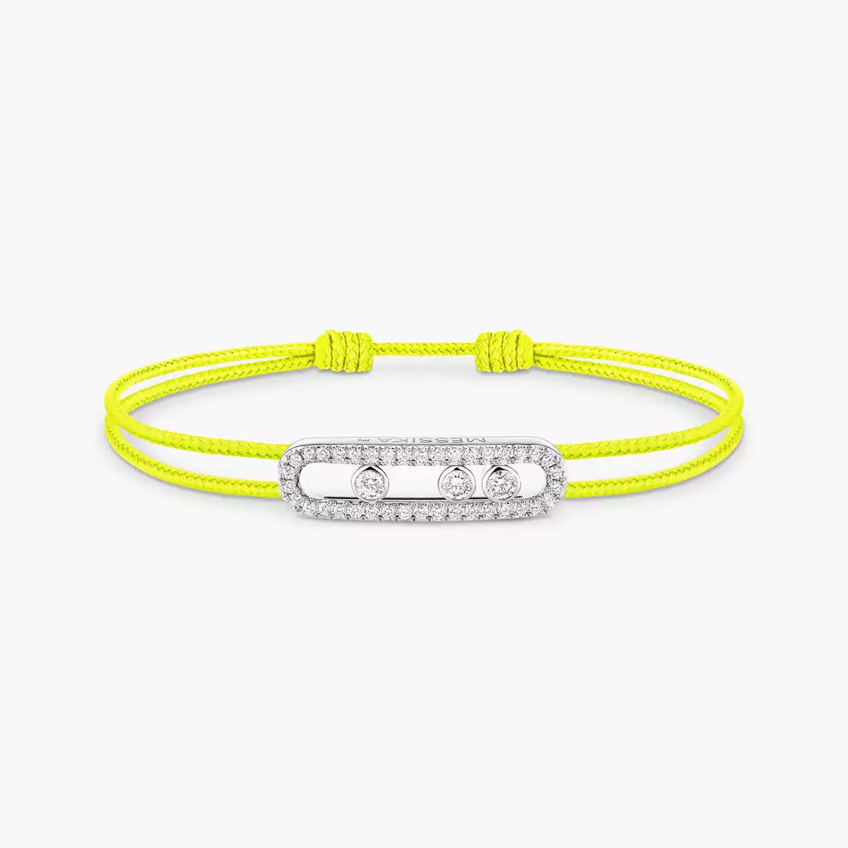 [Glow Jewelry]MK Care(s) pink cord pavé bracelet