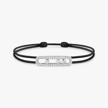 [Glow Jewelry]MK Care(s) pink cord pavé bracelet