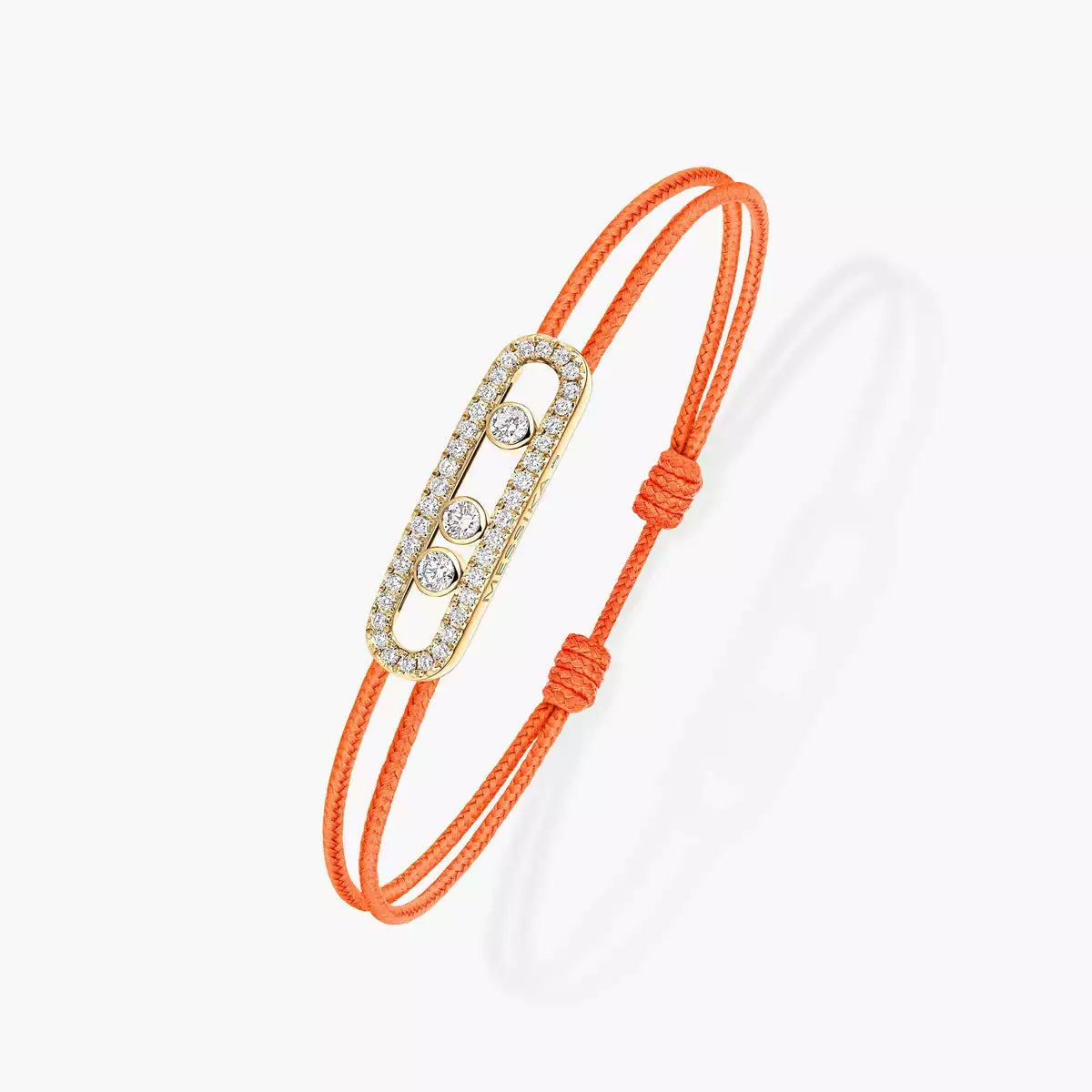 [Glow Jewelry]MK Care(s) pink cord pavé bracelet