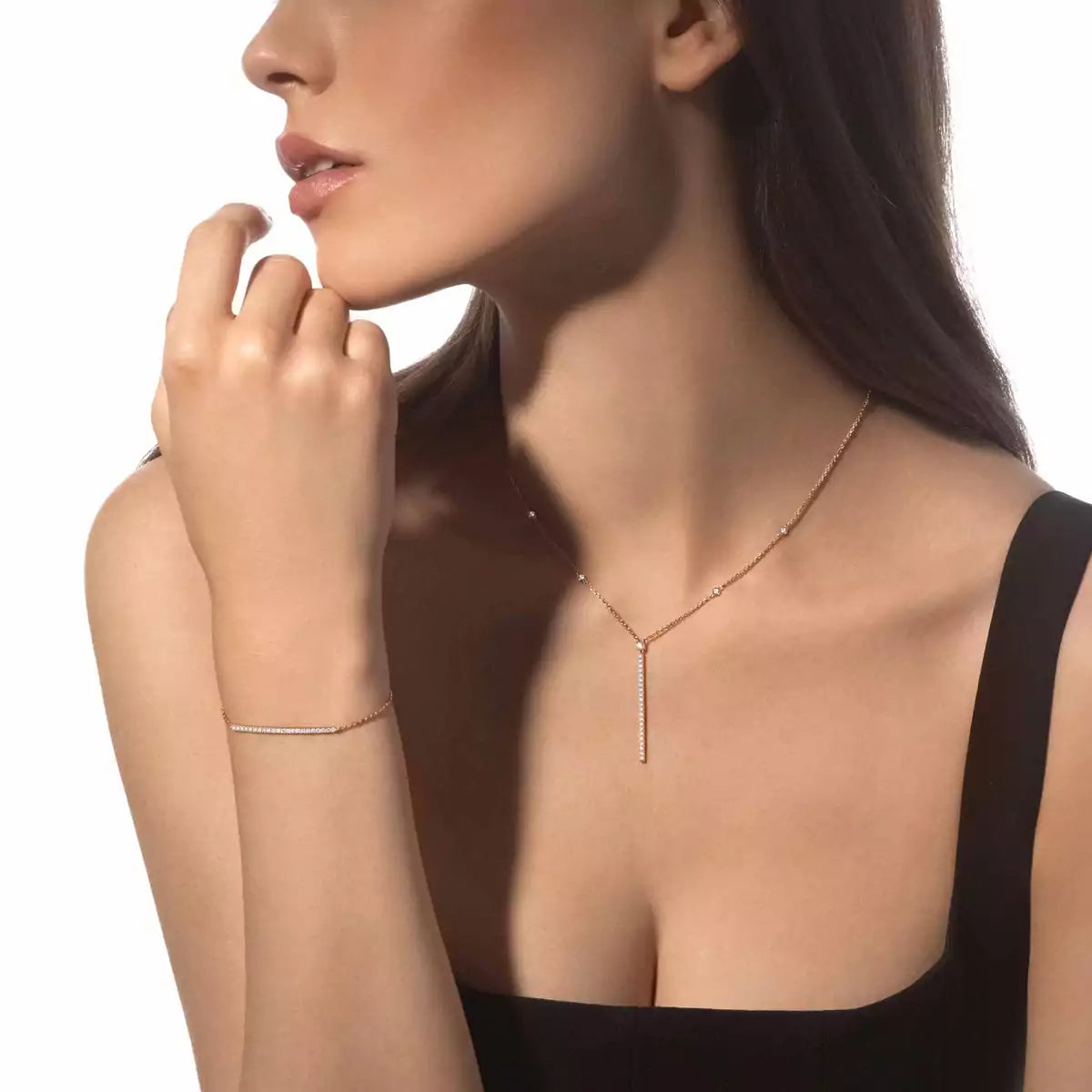 [Glow Jewelry]Diamond Thin Bangle 0.15ct My Twin Toi & Moi