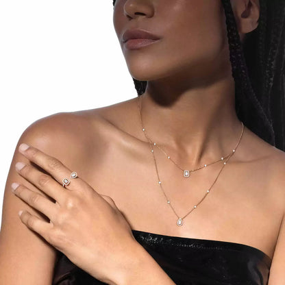 [Glow Jewelry]Diamond Necklace My Twin 2 Rows