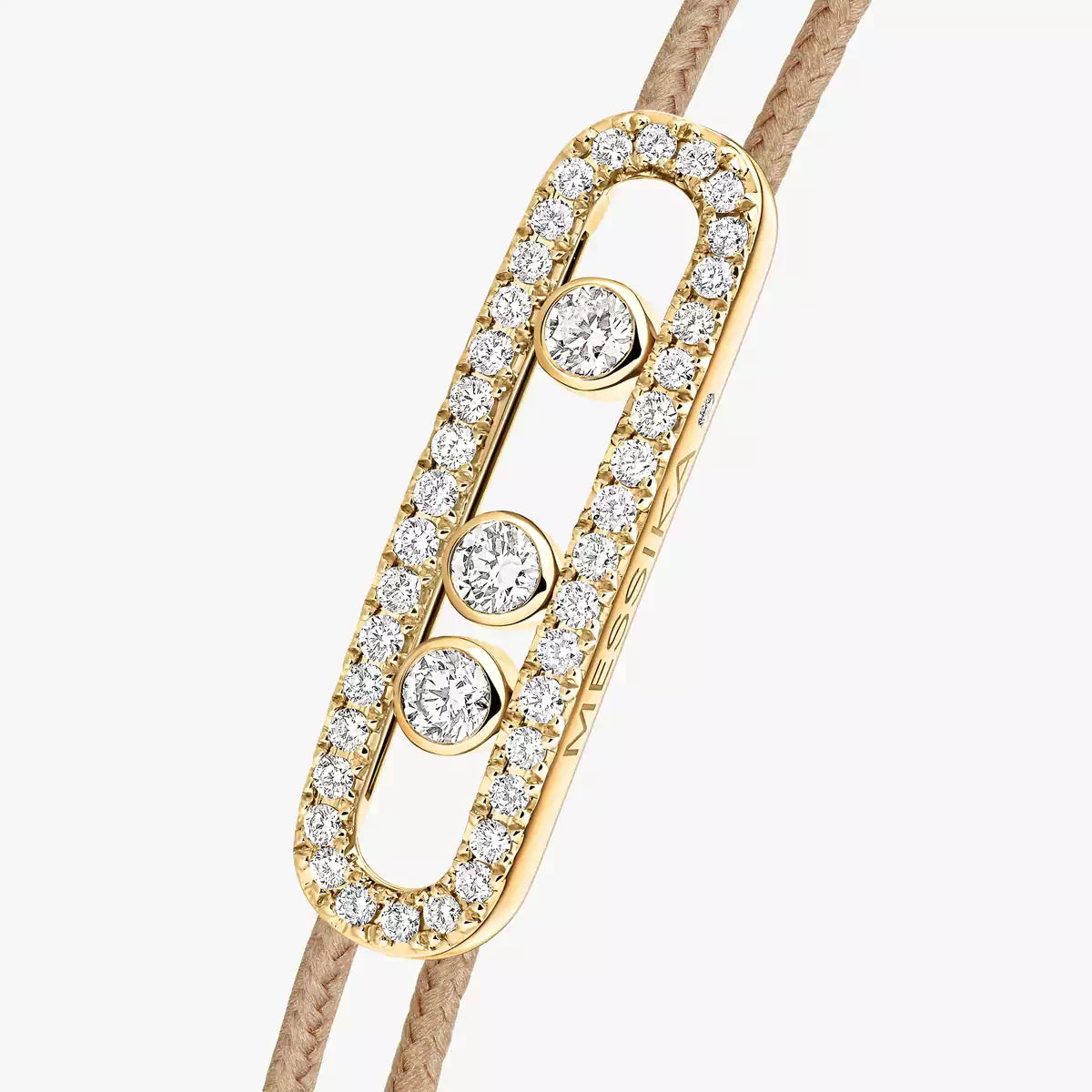 [Glow Jewelry]MK Care(s) pink cord pavé bracelet