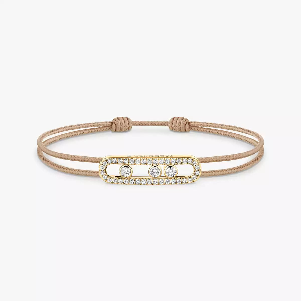 [Glow Jewelry]MK Care(s) pink cord pavé bracelet