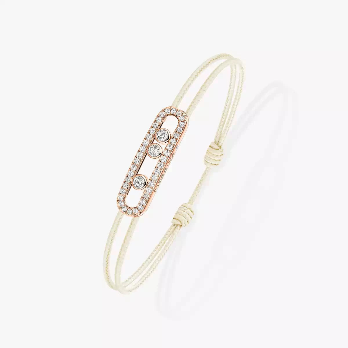 [Glow Jewelry]MK Care(s) pink cord pavé bracelet