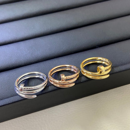 [Glow Jewelry]SMOOTH THREE-BAND NAIL RING