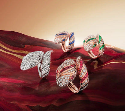 [Glow Jewelry]BRAND NEW LUXURY RED SNAKE RING