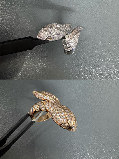 [Glow Jewelry]BRAND NEW LUXURY SILVER SNAKE RING