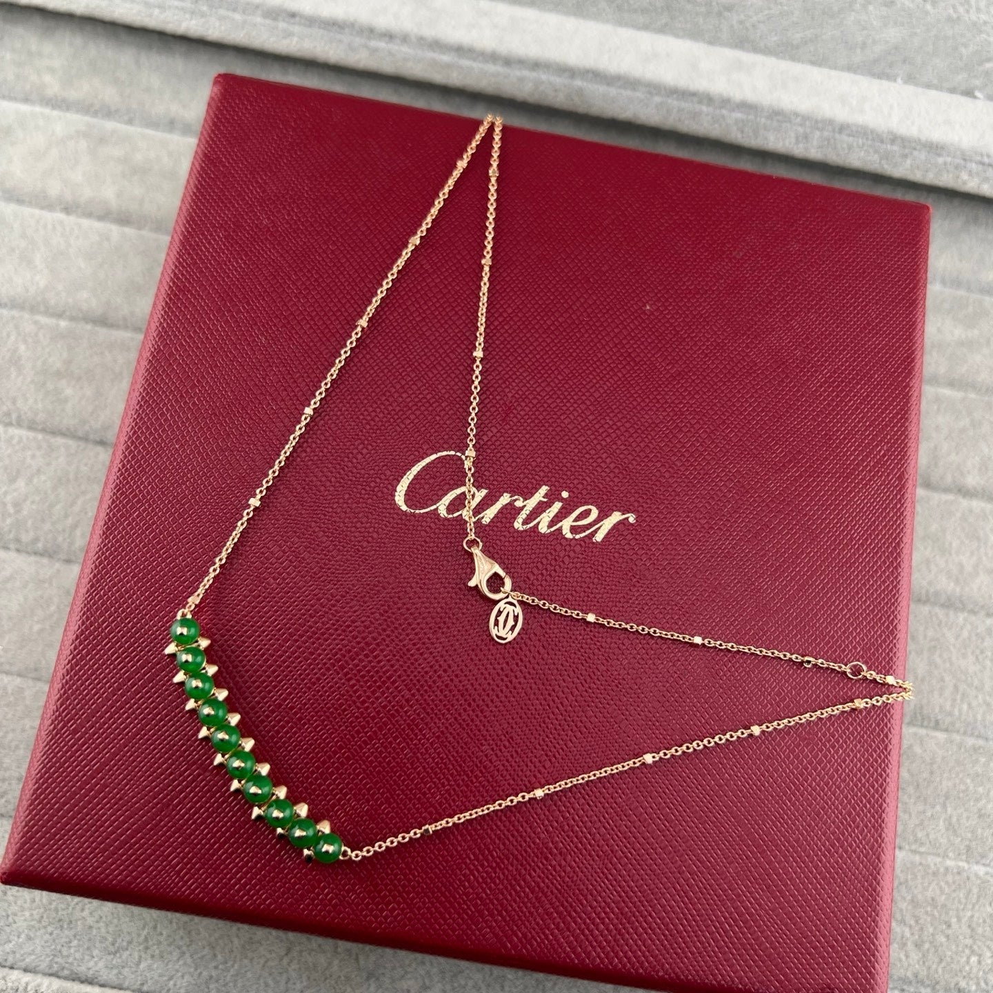 [Glow Jewelry]NEW STUD COLORED GEM PENDANT NECKLACE