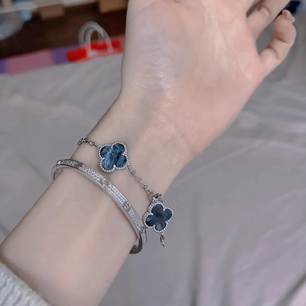 [Glow Jewelry]New CLOVER 5 MOTIF PIETERSITE BRACELET COLLECTION