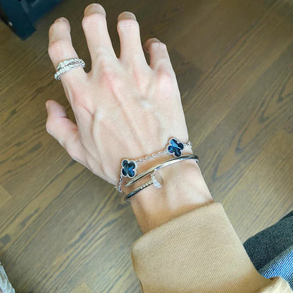 [Glow Jewelry]New CLOVER 5 MOTIF PIETERSITE BRACELET COLLECTION