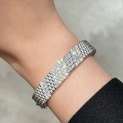 [Glow Jewelry]  FIVE-ROW DIAMOND BRACELET