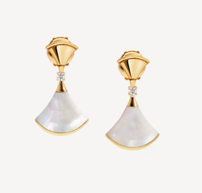 [Glow Jewelry]DREAM MOP 1 DIAMOND EARRINGS