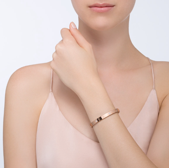 [Glow Jewelry]LOVE BRACELET 6.1MM 4 DIAMONDS
