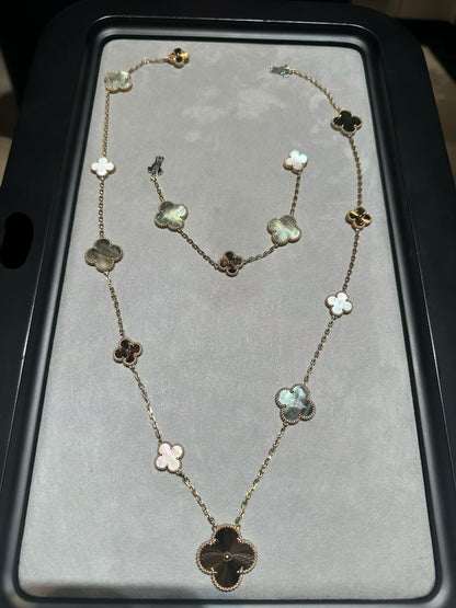 [¡®Glow Jewelry¡¯] 25 NEW CLOVER 15 MOTIFS GRAY MOTHER-OF-PEARL