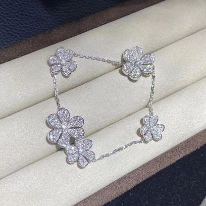 [Glow Jewelry]FRIVOLE SILVER 5 FLOWERS BRACELET